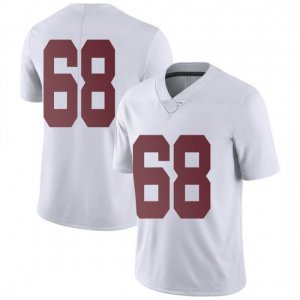 NCAA Men's Alabama Crimson Tide #68 Alajujuan Sparks Jr. Stitched College Nike Authentic No Name White Football Jersey MG17G44UK